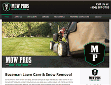 Tablet Screenshot of mowpros.net